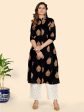 NOZ2TOZ Women s Black Printed A-Line Kurta (1 Pc Set) For Cheap