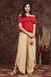 Juniper Women s Gold Rayon Printed Tulip Dhoti Pant Fashion