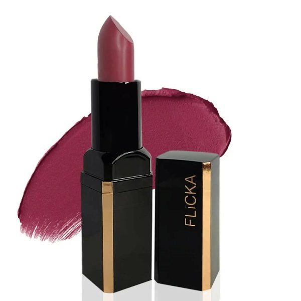 FLiCKA Lip Poetry Matte Lipstick Shade 04 Chubby Cheeks - Pink Mauve Online now