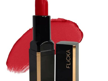 FLiCKA Lip Poetry Matte Lipstick Shade 01 Twinkle Twinkle - Crimson Red Discount