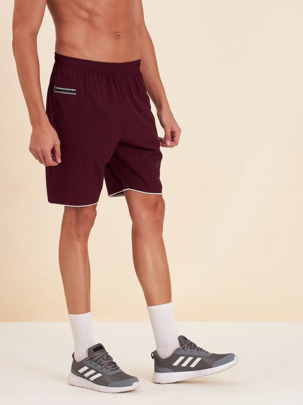 Lyush - Mascln Men s Maroon Dry Fit Shorts Hot on Sale