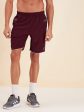 Lyush - Mascln Men s Maroon Dry Fit Shorts Hot on Sale