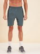 Lyush - Mascln Men s Teal Blue & Black Dry Fit Shorts For Cheap