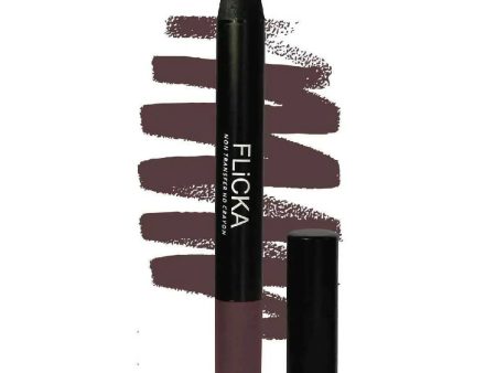 FLiCKA Lasting Lipsence Crayon Lipstick 06 Foody - Brown Discount