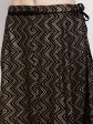 Wahe-NOOR Women s Black Zigzag Printed Flared Maxi Skirt Online now