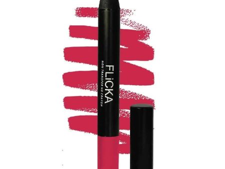 FLiCKA Lasting Lipsence Crayon Lipstick 02 Mood Swing - Dark Pink For Discount