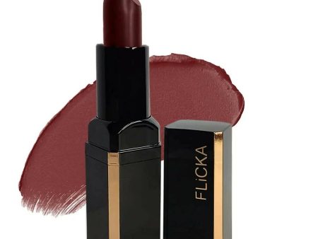 FLiCKA Lip Poetry Matte Lipstick Shade 03 Johny - Deep Maroon Discount