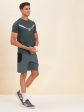 Lyush - Mascln Men s Teal Blue & Black Dry Fit Shorts For Cheap