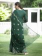 Juniper Green Mono Viscose Festive Wear Printed Straight Kurta Sharara Dupatta Set Discount