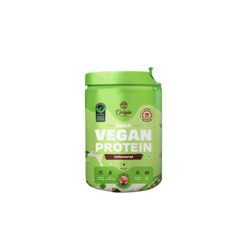 Origin Nutrition Daily Vegan Plant Protein Powder Unflavored (Jar) Discount