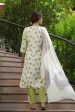 Juniper Green Rayon Casual Wear Printed Straight Kurta Pant Dupatta Set Online Sale