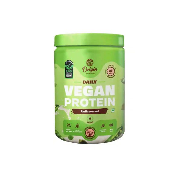 Origin Nutrition Daily Vegan Plant Protein Powder Unflavored (Jar) Discount