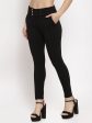 Wahe-NOOR Women s Black Slim Fit Jeggings For Discount