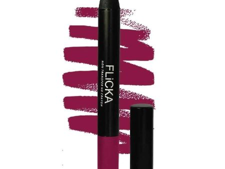 FLiCKA Lasting Lipsence Crayon Lipstick 07 I Am Single - Purple For Cheap