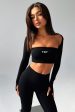 Koda Strapless Crop - Black Discount